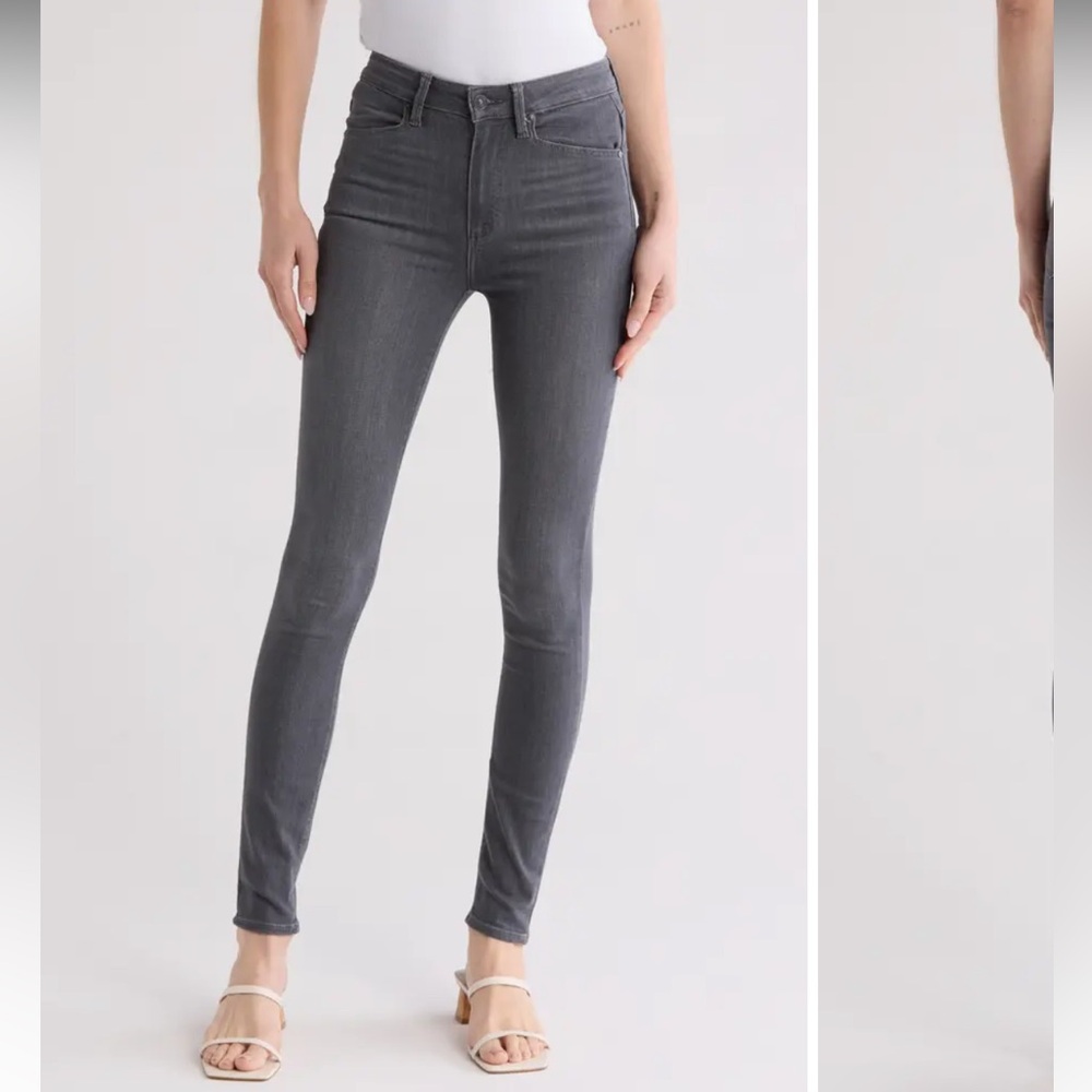 PAIGE Size 23 Margot High Waist Ultra Skinny Jeans Gray